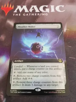 Mtg. Weather Maker. Foil Borderless. Teenage Mutant Ninja Turtles. Pack Fresh - Image 1