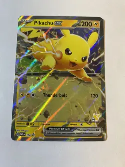 Pokemon Pikachu EX SVP 106 Promo- S&V Black Star Promo LP - Image 1