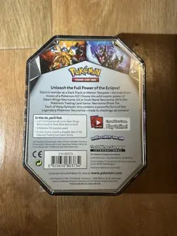 Pokemon TCG: Dawn Wings Necrozma-GX Pokemon Tin 2018 - Factory Sealed - Image 4