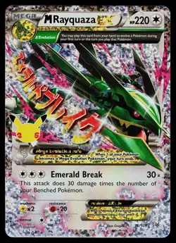 Pokemon Card - M Rayquaza EX Celebrations Classic Collection 76/108 Holo - Image 1