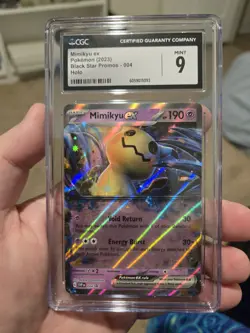 Pokemon TCG Mimikyu EX #004 Holo Black Star Promo Scarlet & Violet 2023 CGC 9 - Image 1