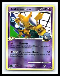 💥 Alakazam 2009 Pokemon Platinum Rising Rivals Reverse Holo # 38/111 - Image 1