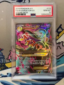 2016 Pokemon Xy Steam Siege 112 Full Art Mega M Gardevoir Ex Psa 10 Gem Mint - Image 1