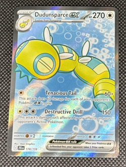 Pokemon TCG - Dudunsparce ex 178/159 Sv09: Journey Together Holo Full Art NM - Image 1