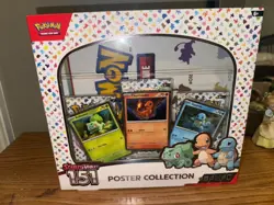 NEW SEALED Pokemon TCG Scarlet & Violet - 151 Poster Collection Box - 3 Packs 820650853166 - Image 1