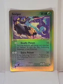 2003 Pokemon SEVIPER Ex Sandstorm REVERSE HOLO Foil Rare e-Reader Edition 11/100 - Image 1