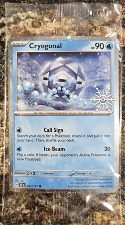 Pokemon 2025 Surging Sparks Cryogonal Holiday 47 NEW Sealed - Image 1