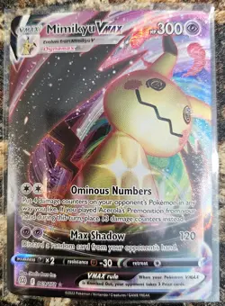 Pokemon 2022 Brilliant Stars Mimikyu VMAX 68 NM or better - Image 1
