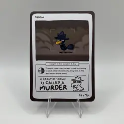 Crow (Murkrow) 53/90 - Pokedoodles No-Scalp Series Fan Art - Pokemon - Image 1