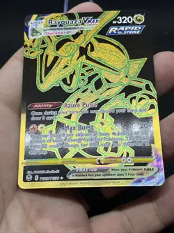 Pokemon Rayquaza VMAX Secret Rare Full Art Rapid Strike Holo TG29/TG30 (NM) - Image 3
