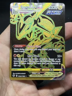 Pokemon Rayquaza VMAX Secret Rare Full Art Rapid Strike Holo TG29/TG30 (NM) - Image 5