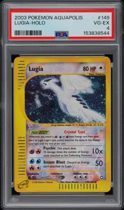 2003 POKEMON AQUAPOLIS #149 LUGIA-HOLO PSA 4 - Image 1