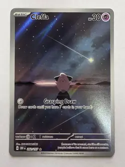 Pokemon TCG Cleffa Full Art Illustration Rare Holo Obsidian Flames 202/197 - Image 2