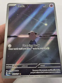 Pokemon TCG Cleffa Full Art Illustration Rare Holo Obsidian Flames 202/197 - Image 5