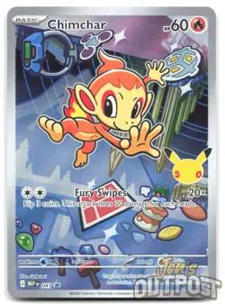 Chimchar - 041 041 Holo Promo ME: Mega Evolution Promo Pokemon NM - Image 1