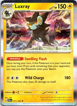 Luxray 071/193 Rare Paldea Evolved Pokemon Holo NM - Image 1