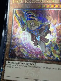 Yu-Gi-Oh Dark Magician GIRL-RA03-EN123-QUARTER Century Secret Rare 1st Edition - Image 3