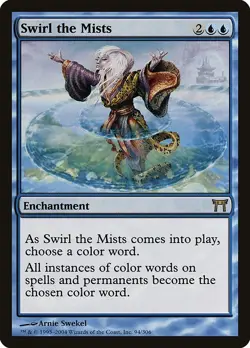 Swirl the Mists 1x FOIL CHK MTG Champions Kamigawa Rare MINT blue - Image 1