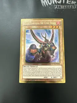 YUGIOH BLADE GAROODIA THE CUBIC BLAST GOLD RARE MVP1-ENG34 1ST EDITION - Image 1