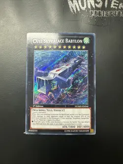 YUGIOH CXYZ SKYPALACE BABYLON SECRET RARE NUMH-EN046 1ST EDITION - Image 1