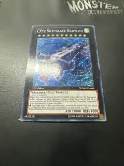 YUGIOH CXYZ SKYPALACE BABYLON SECRET RARE NUMH-EN046 1ST EDITION - Image 2