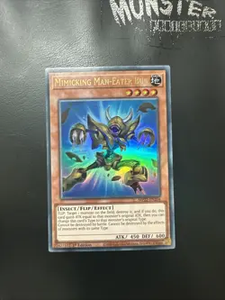 YUGIOH MIMICKING MAN EATER BUG ULTRA RARE MP22-EN204 1ST EDITION - Image 1