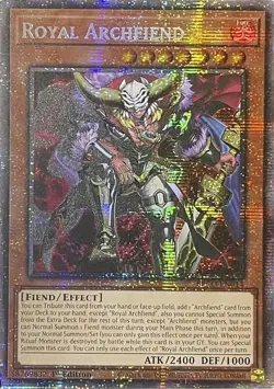 Near Mint, English Yu Gi Oh Royal Archfiend - BPRO-EN014 - Starlight Rare - 1st - Image 1