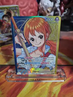 Nami - OP11-041 - Alt Art Leader - A Fist of Divine Speed - One Piece - English - Image 1