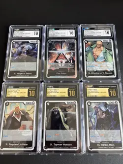 One Piece OP13 Five Elders Graded Set CGC 10s - Image 1