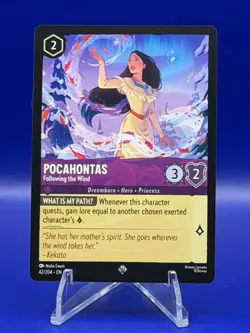 Disney Lorcana Winterspell Pocahontas Following the Wind #42 Non Foil - Image 1