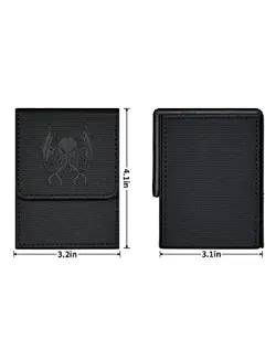 Card Deck Box for MTG Yugioh TCG, Card Storage Box with Dividers Holds A-Black - Image 3