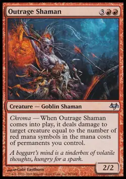 Outrage Shaman - Medium Play MTG Eventide - Image 1