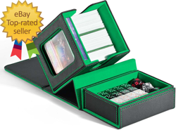 MTG Commander Deck Box with Display Window Deck Box Holds 100 Double-Sleeved - Image 1