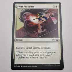 MTG: Swift Response 040/274 - M21 Core Set 2021 White Common - Image 1