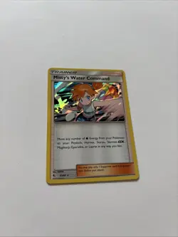 Misty's Water Command Holo SM Hidden Fates Pokemon NM 63/68 Sun & Moon - Image 1