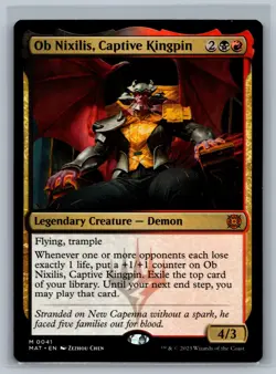 Magic MTG March of the Machine: The Aftermath Ob Nixilis, Captive Kingpin #0041 - Image 1