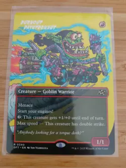 MTG Burnout Bashtronaut (Borderless) 0340 Aetherdrift M/NM Free UK P&P - Image 1