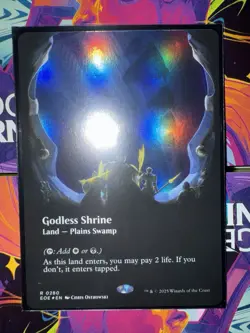 Godless Shrine 0280 Borderless*FOIL* Edge Of Eternities EOE MTG Magic - Image 1