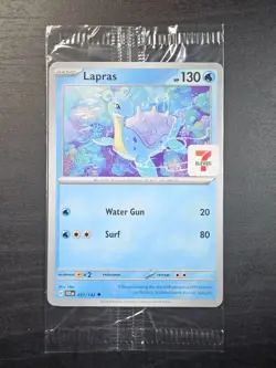 Lapras 031/142 - Pokemon Stellar Crown 7-Eleven Stamp Promo - Sealed - Image 1
