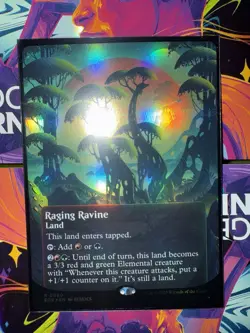 Magic MTG Raging Ravine *FOIL* (0080) (Borderless) Edge of Eternities - Image 1
