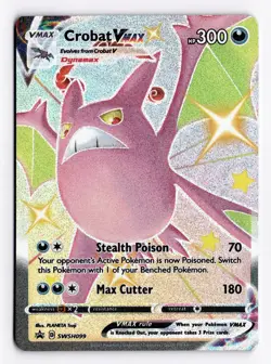 Crobat VMAX SWSH099 Black Star Promo - Pokemon Card Sword & Shield Shiny - NM - Image 1
