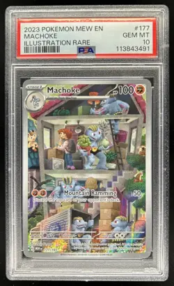 2023 Pokemon SV 151 Machoke Illustration Rare #177/165 PSA 10 GEM MINT - Image 1