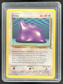 1999 Pokemon Fossil Ditto Rare #18/62 - Image 1