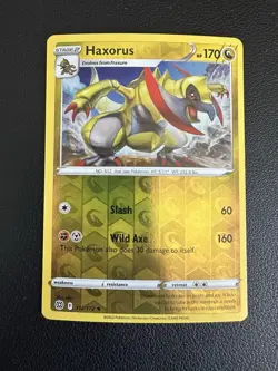 NM/M Reverse Holo Brilliant Stars Haxorus 112/172 Rare Pokemon - Image 1