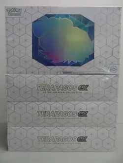 (4) Lot 2024 Pokemon Terapagos ex Ultra Premium Collection Factory Sealed Box - Image 1