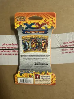 Pokemon XY Flashfire Sleeved Booster Pack Mega Charizard X Art Work - Image 2