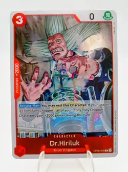 Dr.Hiriluk OP08-016 R Two Legends One Piece TCG 2024 - Image 1