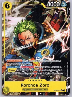 One Piece Roronoa Zoro ST29-014 (SR) Alt Art Starter Deck (EGGHEAD) - Image 1