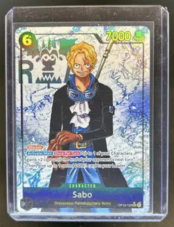 2025 One Piece Carrying On His Will Sabo Secret Rare Alternative Art #OP13-120 - Image 1