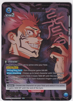 Union Arena Jujutsu Kaisen Sukuna U Star Holo JJK-2-007 Blue 3500BP Bandai - Image 1